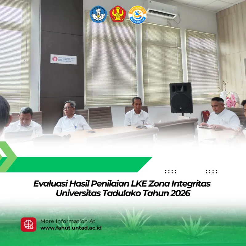 Thumbnail Universitas Tadulako Laksanakan Evaluasi Hasil Penilaian Zona Integritas 2026