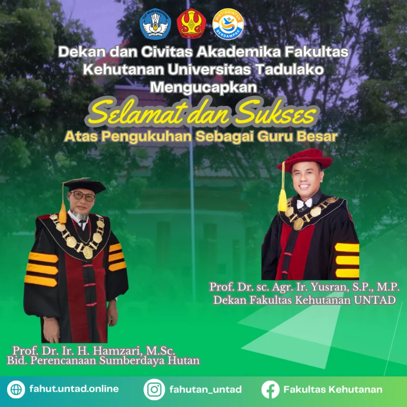 Thumbnail Fakultas Kehutanan Ketambahan 1 Guru Besar