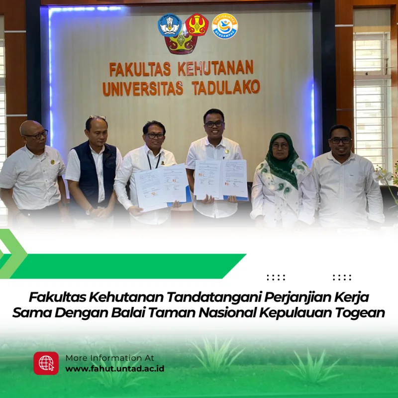 Thumbnail Fakultas Kehutan Tandatangani PKS Bersama Taman Nasional Kepulauan Togean