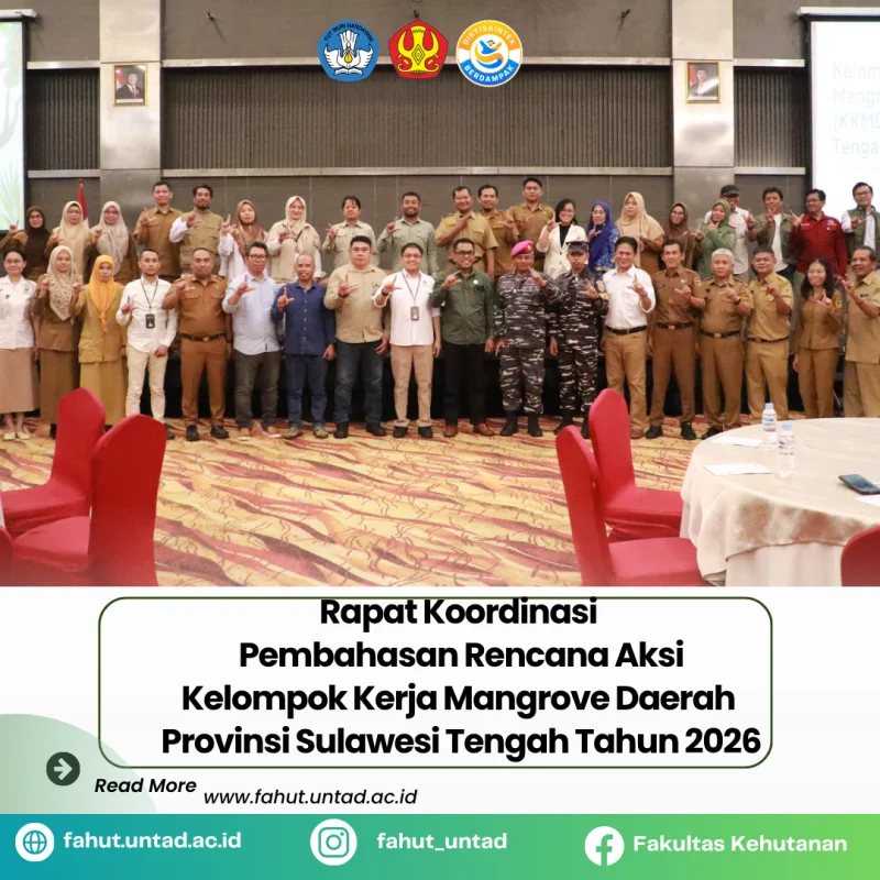 Thumbnail 2 Akademisi Fakultas Kehutanan UNTAD Terlibata Dalam Pembahasan Rencana Aksi Kelompok Kerja Mangrove Daerah (KKMD) Provinsi Sulawesi Tengah Tahun 2026 t