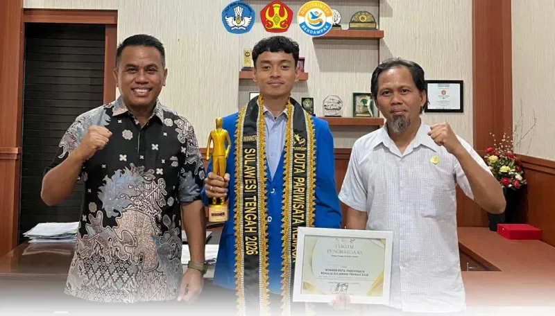 Thumbnail Mahasiswa Fahutan Raih Penghargaan sebagai Pemenang Duta Pariwisata Remaja Sulawesi Tengah 2026