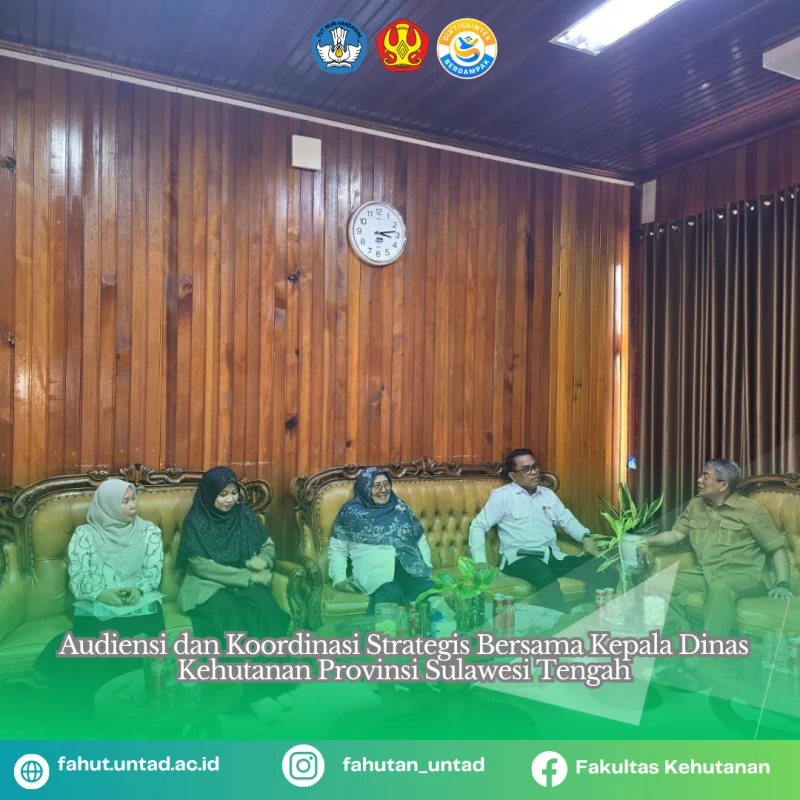 Thumbnail Audiensi dan Koordinasi Strategis Bersama Kepala Dinas Kehutanan Provinsi Sulawesi Tengah