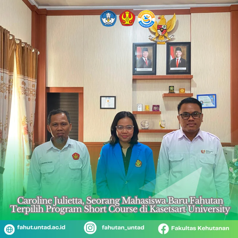 Thumbnail Mahasiswa Baru Fakultas Kehutanan UNTAD Terpilih Mengikuti Program Short Course di Kasetsart University