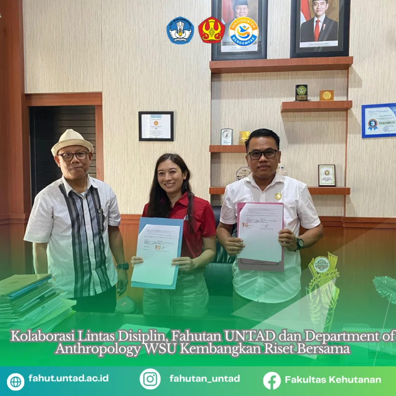 Thumbnail Kolaborasi Lintas Disiplin, Fahutan UNTAD dan Washington State University Kembangkan Riset Bersama